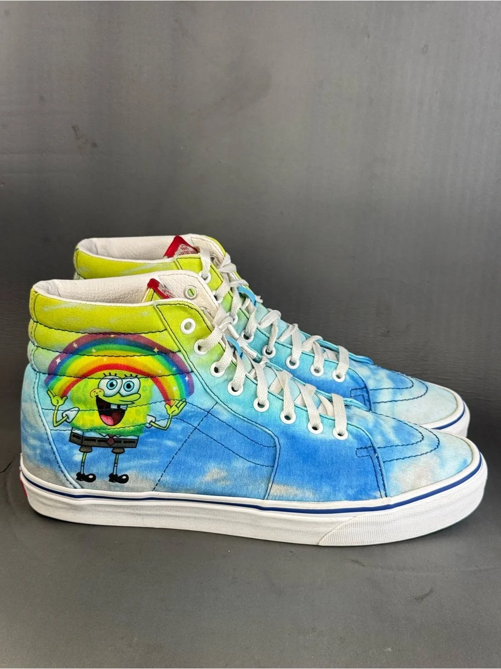 The Vans x SpongeBob Sk8-Hi 38 DX 'Imaginaaation' shoes men’s size 11.5